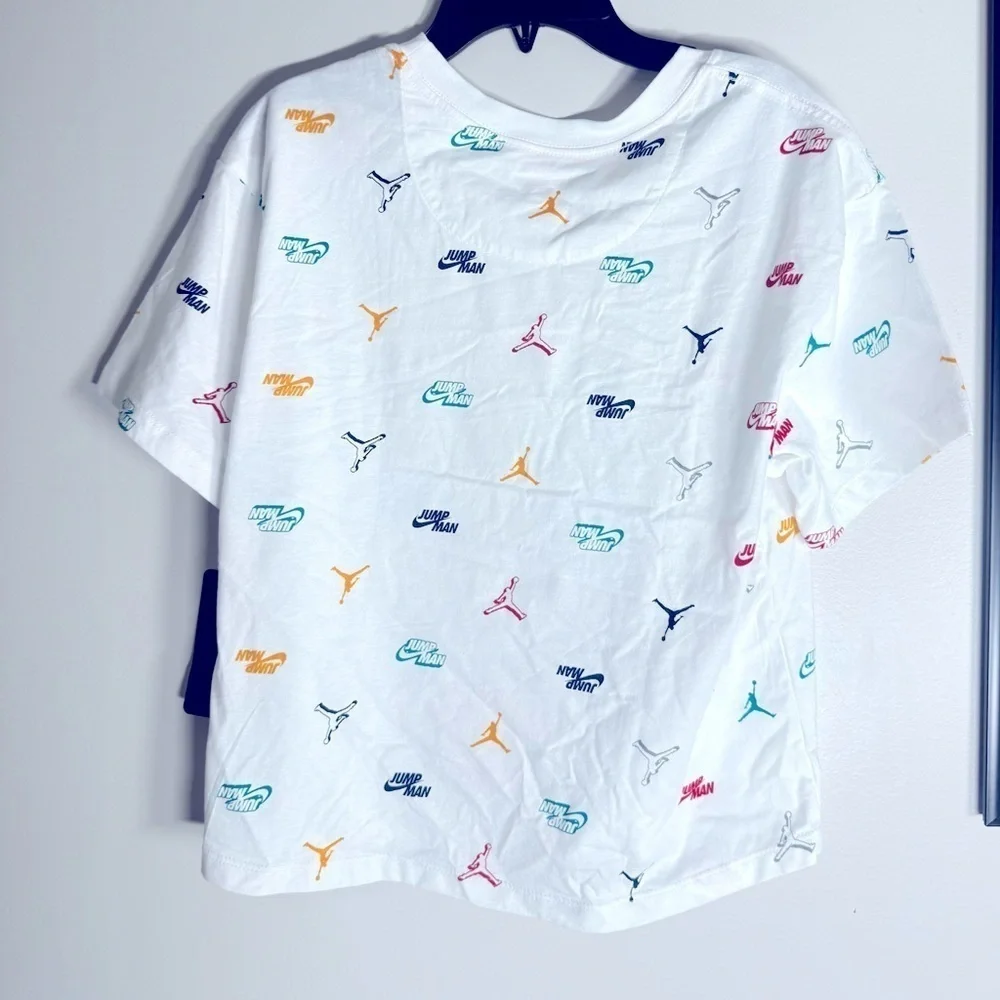 Nike girls 🔥🥰Futura Monogram All Over Print Tee girlsT-shirt Tee XL